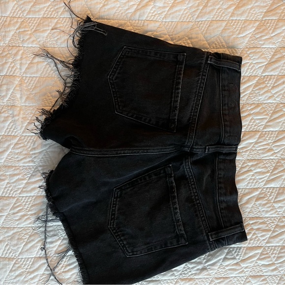 FRAME DENIM SHORTS BLACK SIZE 24 - Picture 2 of 4